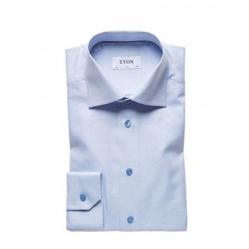 Eton Shirts Signature Twill Blue Shirt